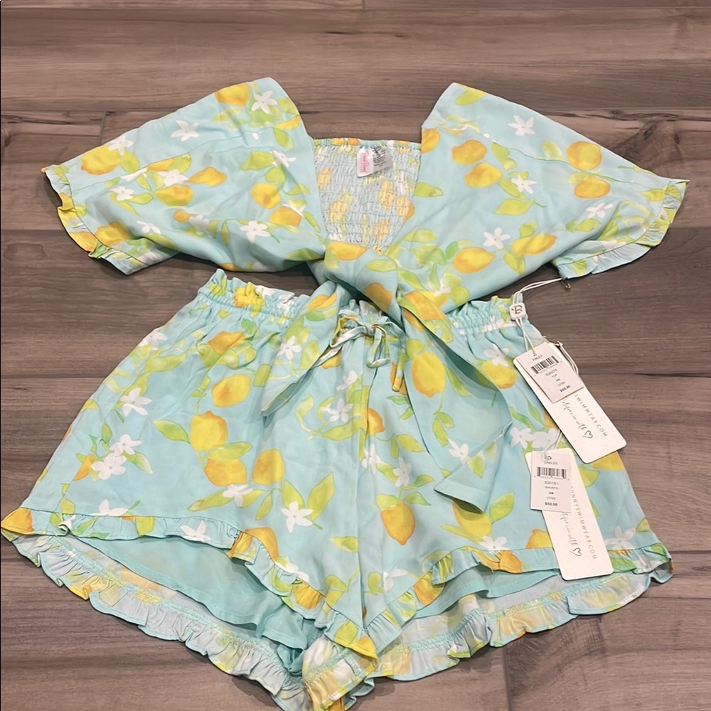 Lemon Print Shorts and Top